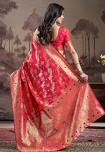 Load image into Gallery viewer, Magenta Silk Saree With Blouse