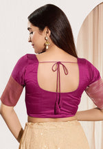 Load image into Gallery viewer, Magenta Taffeta Readymade Blouse
