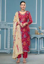 Load image into Gallery viewer, Magenta Viscose Pakistani Suit
