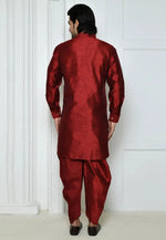 Load image into Gallery viewer, Maroon Art Silk Dhoti Kurta
