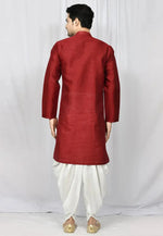 Load image into Gallery viewer, Maroon Art Silk Indo Western Suit
