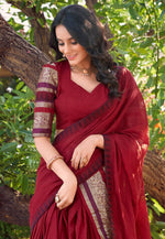 Load image into Gallery viewer, Maroon Chanderi Lehenga Choli

