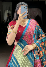 Load image into Gallery viewer, Maroon Georgette Lehenga Choli
