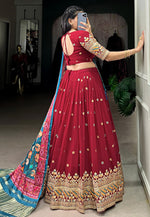 Load image into Gallery viewer, Maroon Georgette Lehenga Choli
