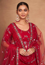 Load image into Gallery viewer, Maroon Georgette Lehenga Choli
