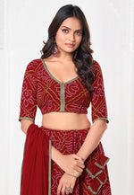 Load image into Gallery viewer, Maroon Georgette Lehenga Choli
