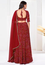 Load image into Gallery viewer, Maroon Georgette Lehenga Choli
