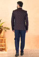Load image into Gallery viewer, Maroon Jacquard Jodhpuri Suit
