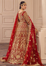 Load image into Gallery viewer, Maroon Net Embroidered Anarkali Suit
