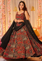 Load image into Gallery viewer, Maroon Rayon Readymade Anarkali Suit
