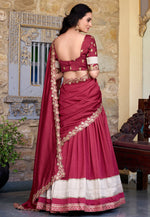 Load image into Gallery viewer, Maroon Silk Lehenga Choli
