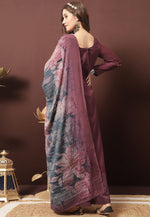 Load image into Gallery viewer, Maroon Silk Palazzo Suit
