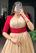 Load image into Gallery viewer, Maroon Silk Printed Gown
