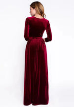 Load image into Gallery viewer, Maroon Velvet Gown
