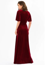 Load image into Gallery viewer, Maroon Velvet Gown
