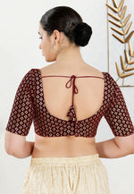 Load image into Gallery viewer, Maroon Velvet Readymade Blouse
