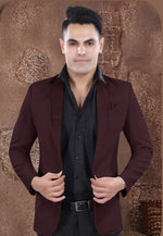 Load image into Gallery viewer, Maroon Viscose Blazer With Pant
