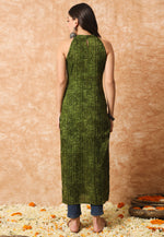 Load image into Gallery viewer, Mehndi Cotton Printed Kurti
