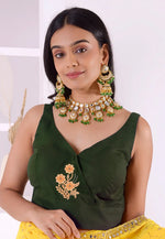 Load image into Gallery viewer, Mehndi Cotton Readymade Blouse
