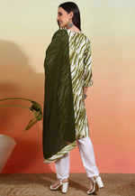 Load image into Gallery viewer, Mehndi Crepe Readymade Pakistani Suit
