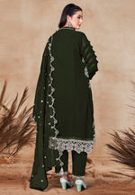 Load image into Gallery viewer, Mehndi Georgette Embroidered Pakistani Suit
