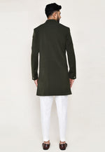 Load image into Gallery viewer, Mehndi Rayon Indo Western Suit
