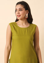 Load image into Gallery viewer, Mehndi Rayon Long Tunic
