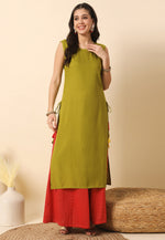 Load image into Gallery viewer, Mehndi Rayon Long Tunic
