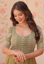 Load image into Gallery viewer, Mehndi Silk Gown
