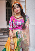 Load image into Gallery viewer, Multicolor Art Silk Circular Lehenga Choli
