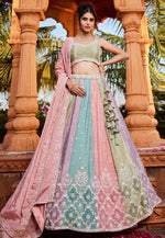 Load image into Gallery viewer, Multicolor Chiffon Lehenga Choli

