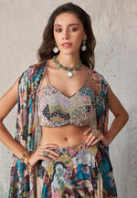 Load image into Gallery viewer, Multicolor Chinon Designer Salwar Suit
