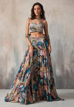 Load image into Gallery viewer, Multicolor Chinon Designer Salwar Suit

