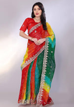 Load image into Gallery viewer, Multicolor Georgette Saree With Blouse
