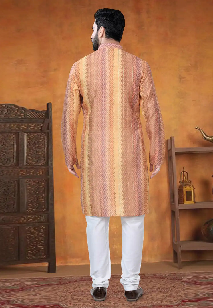 Multicolor Jacquard Kurta Pajama