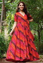 Load image into Gallery viewer, Multicolor Rayon Gown
