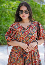 Load image into Gallery viewer, Multicolor Rayon Printed Gown
