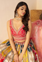Load image into Gallery viewer, Multicolor Silk Lehenga Choli For Wedding
