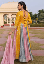 Load image into Gallery viewer, Multicolor Silk Long Anarkali Suit
