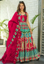 Load image into Gallery viewer, Multicolor Silk Readymade Anarkali Suit
