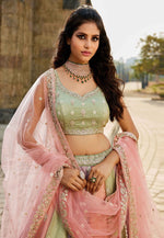 Load image into Gallery viewer, Multicolor Tissue Circular Lehenga Choli
