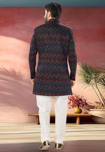 Load image into Gallery viewer, Multicolor Velvet Indo Western Sherwani
