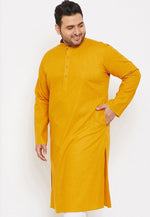 Load image into Gallery viewer, Mustard Cotton Kurta Pajama
