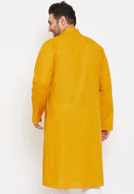 Load image into Gallery viewer, Mustard Cotton Kurta Pajama
