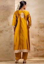 Load image into Gallery viewer, Mustard Cotton Readymade Pakistani Suit
