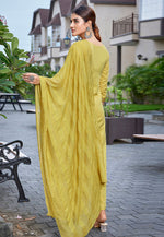 Load image into Gallery viewer, Mustard Cotton Readymade Pant Style Suit
