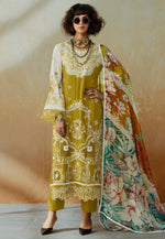 Load image into Gallery viewer, Mustard Muslin Pakistani Suit
