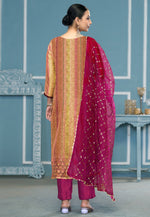 Load image into Gallery viewer, Mustard Shimmer Pant Style Suit
