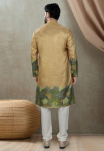 Load image into Gallery viewer, Mustard Silk Kurta Pajama
