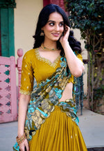 Load image into Gallery viewer, Mustard Silk Lehenga Choli
